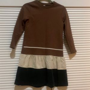 Junior Dress Tunic Sweatshirt dark brown Comfy Girl L size 8-12